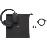 Słuchawki bezprzewodowe Logitech Zone Vibe Wireless 981-001199 - UC, z odbiornikiem, Grafitowe
