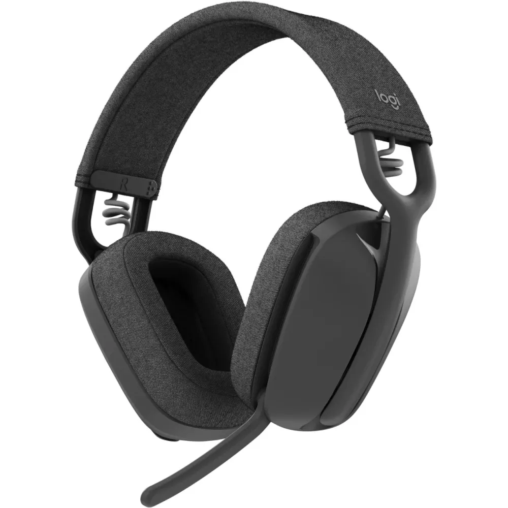 Słuchawki bezprzewodowe Logitech Zone Vibe Wireless 981-001441 - Teams, Bluetooth, Grafitowe
