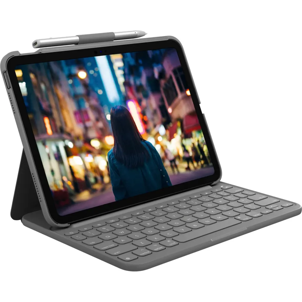 Klawiatura z etui Logitech Slim Folio 920-011429 do iPada 10. gen., Szare, układ EN, bez rysika | Sklep ITnes.pl, IT for BUSINESS