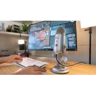 Mikrofon Logitech Blue Yeti 988-000238 - USB, Srebrny