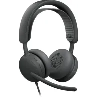 Słuchawki przewodowe nauszne Logitech Zone Wired 2 for Business 981-001615 - Grafitowe