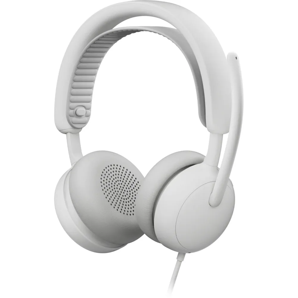 Słuchawki przewodowe nauszne Logitech Zone Wired 2 for Business 981-001617 - Teams, Białe