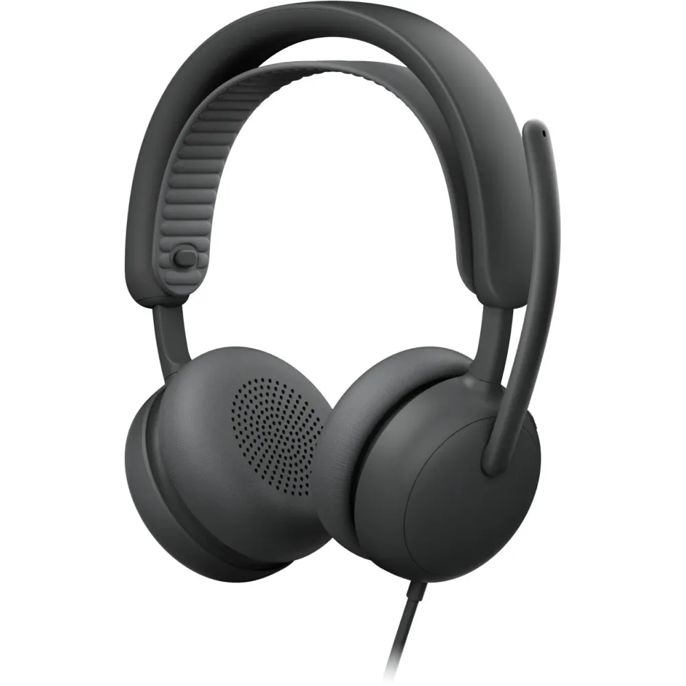 Słuchawki przewodowe nauszne Logitech Zone Wired 2 for Business 981-001618 - UC, Grafitowe