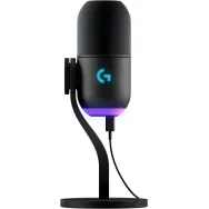 Mikrofon Logitech YETI GX 988-000569 - USB, LIGHTSYNC RGB, Czarny