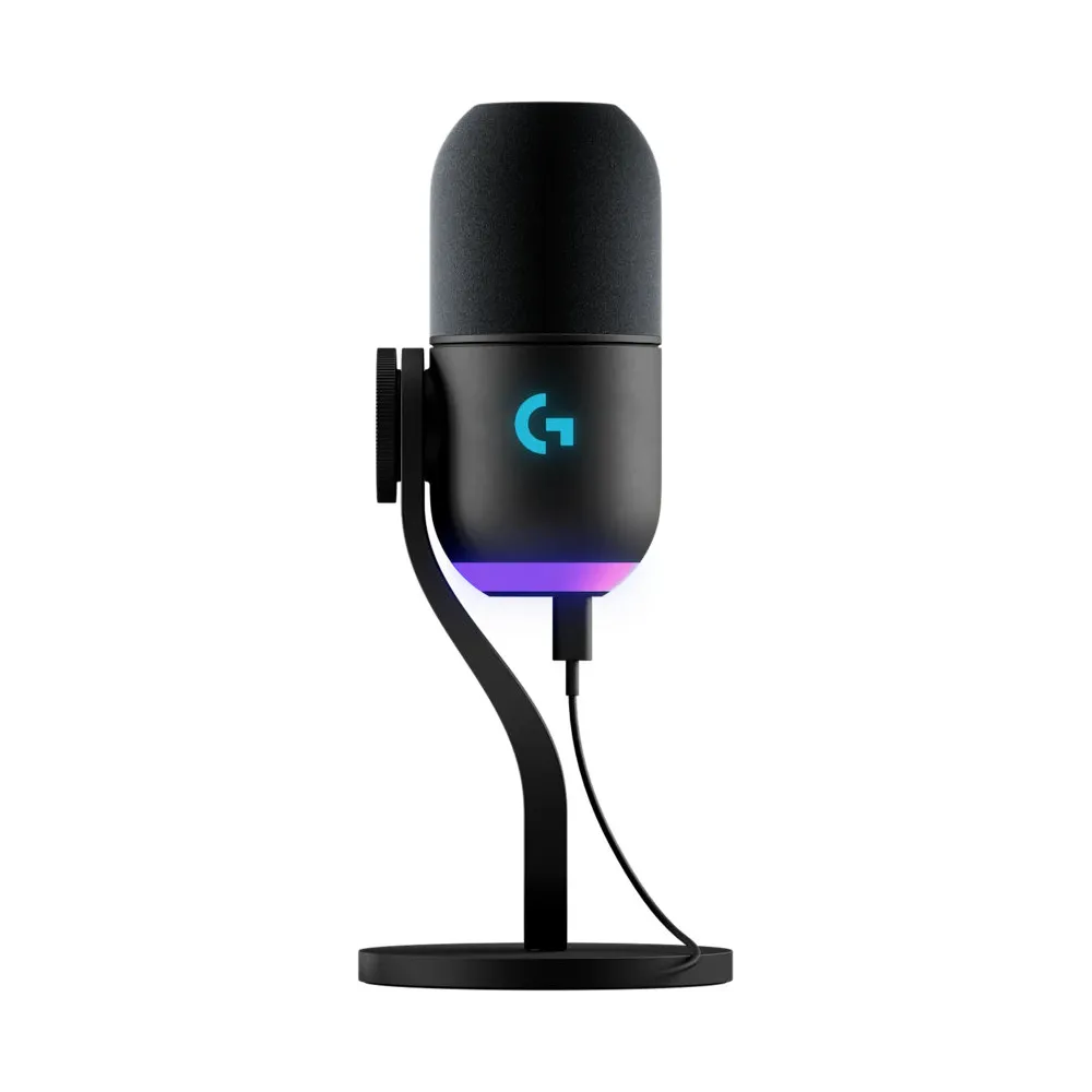 Mikrofon Logitech YETI GX 988-000569 - USB, LIGHTSYNC RGB, Czarny