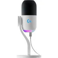 Mikrofon Logitech Yeti GX 988-000576 - USB, LIGHTSYNC RGB, Biały