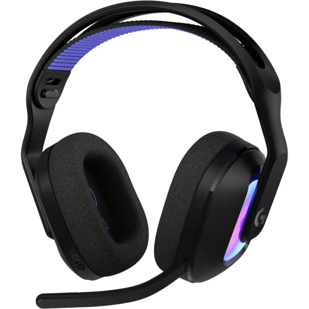Słuchawki bezprzewodowe nauszne Logitech G522 LIGHTSPEED 981-001544 - LIGHTSYNC RGB, Czarne