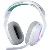 Słuchawki bezprzewodowe nauszne Logitech G522 LIGHTSPEED 981-001550 - LIGHTSYNC RGB, Białe