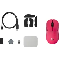 Mysz bezprzewodowa Logitech PRO X SUPERLIGHT 2c 910-007545, LIGHTSPEED, Amarantowa | Sklep ITnes.pl, IT for BUSINESS