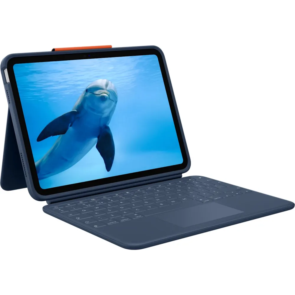 Klawiatura z etui Logitech Rugged Combo 4 Touch 920-011188, EN UK, dla iPada 10. gen., Niebieska | Sklep ITnes.pl, IT for BUSINESS
