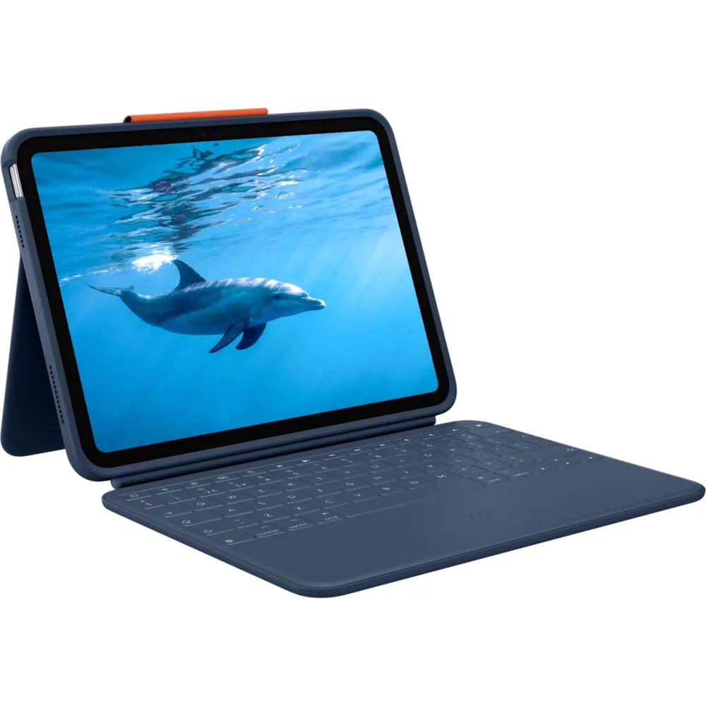 Klawiatura z etui Logitech Rugged Combo 4 920-011197, EN UK, dla iPada 10. gen., Niebieska | Sklep ITnes.pl, IT for BUSINESS