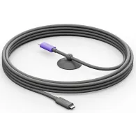 Kabel USB-C Logitech 952-000195 - USB-C 3.2 Gen 2, 5 m, Grafitowy, Fioletowy
