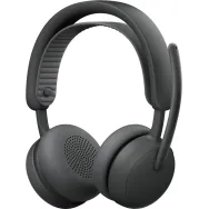 Słuchawki nauszne Logitech  Zone Wireless 2 ES for Business 981-001493 - Teams, z odbiornikiem, Grafitowe
