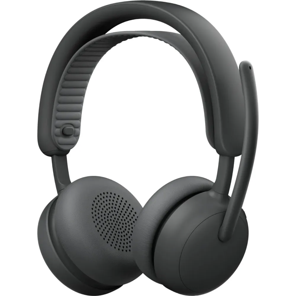 Słuchawki nauszne Logitech  Zone Wireless 2 ES for Business 981-001493 - Teams, z odbiornikiem, Grafitowe