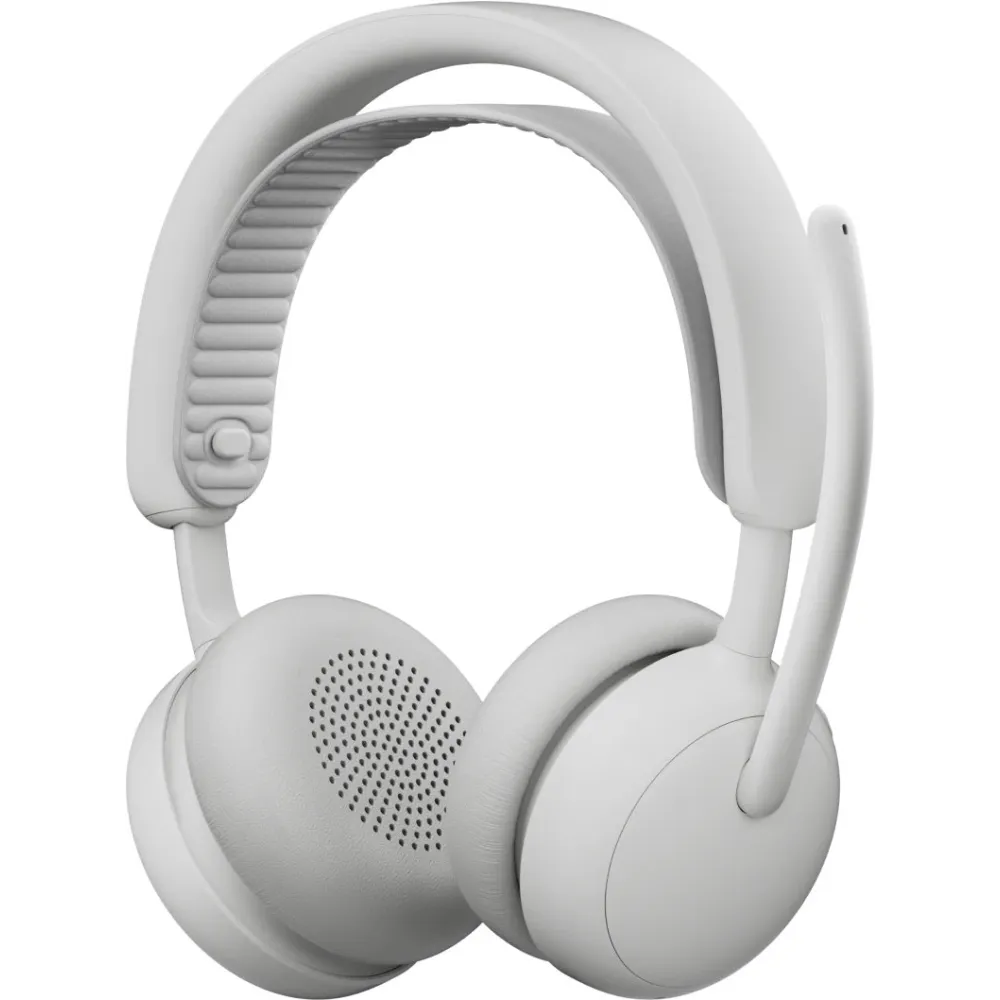 Słuchawki nauszne Logitech Zone Wireless 2 ES for Business 981-001520 - Teams, z odbiornikiem, Białe