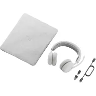 Słuchawki nauszne Logitech Zone Wireless 2 ES for Business 981-001520 - Teams, z odbiornikiem, Białe