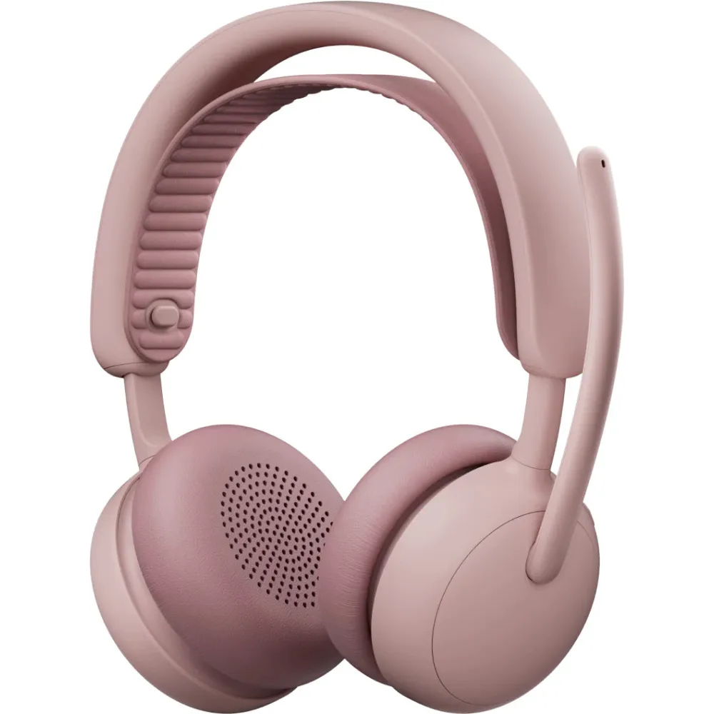 Słuchawki nauszne Logitech Zone Wireless 2 ES for Business 981-001521 - Teams, z odbiornikiem, Różowe