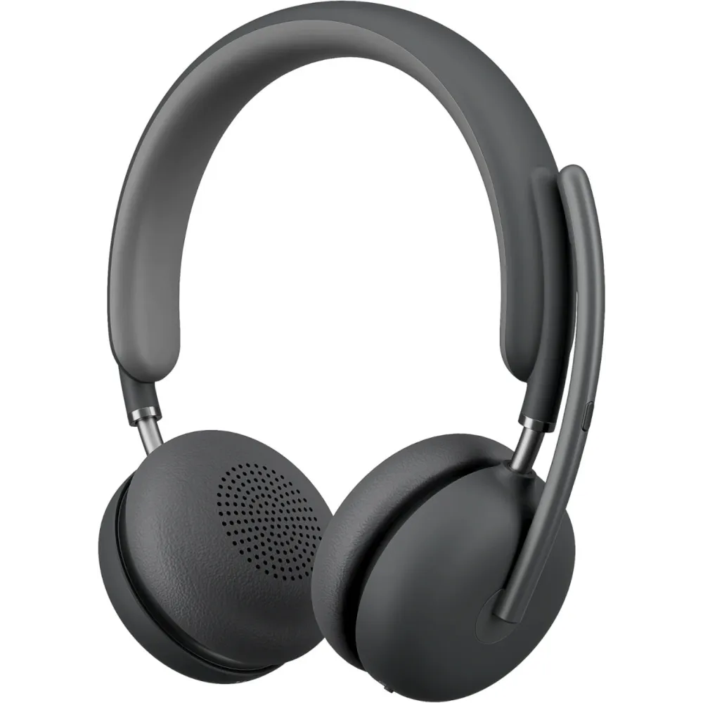 Słuchawki bezprzewodowe nauszne Logitech Zone Wireless 2 981-001152 - Teams, z odbiornikiem, Grafitowe