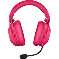 Słuchawki bezprzewodowe nauszne Logitech PRO X 2 LIGHTSPEED 981-001275 - Amarantowe