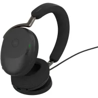 Słuchawki bezprzewodowe nauszne Jabra Evolve3 85 38599-999-889 - Teams, USB-C, Odbiornik, Podstawka ładująca, Czarne