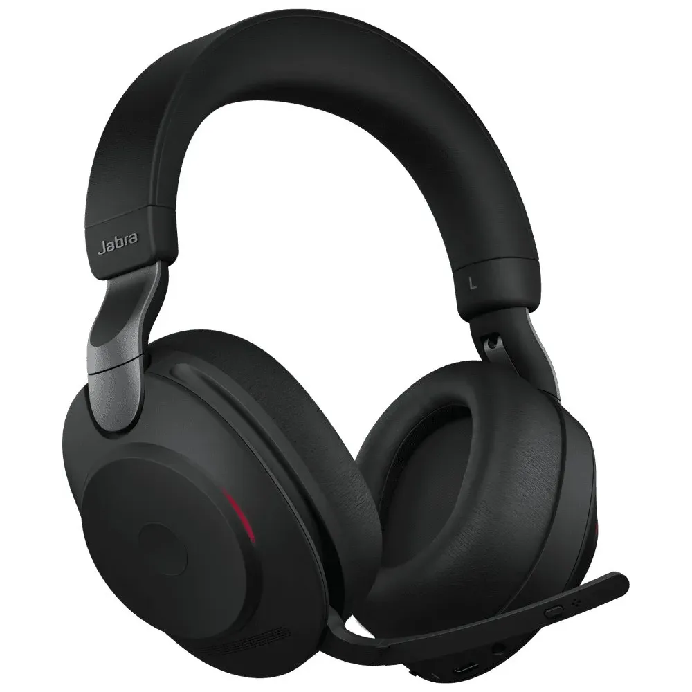 Słuchawki bezprzewodowe nauszne Jabra Evolve2 85 28599-989-889 - Link 390c, UC, Podstawka ładująca, Czarne