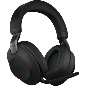 Słuchawki bezprzewodowe nauszne Jabra Evolve2 85 28599-989-889 - Link 390c, UC, Podstawka ładująca, Czarne