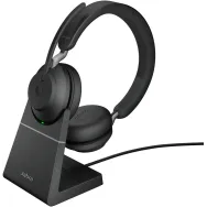 Zestaw słuchawkowy Jabra Evolve2 65 Stand Link380a UC Stereo 26599-989-989 - Czarny | Sklep ITnes.pl - IT for BUSINESS