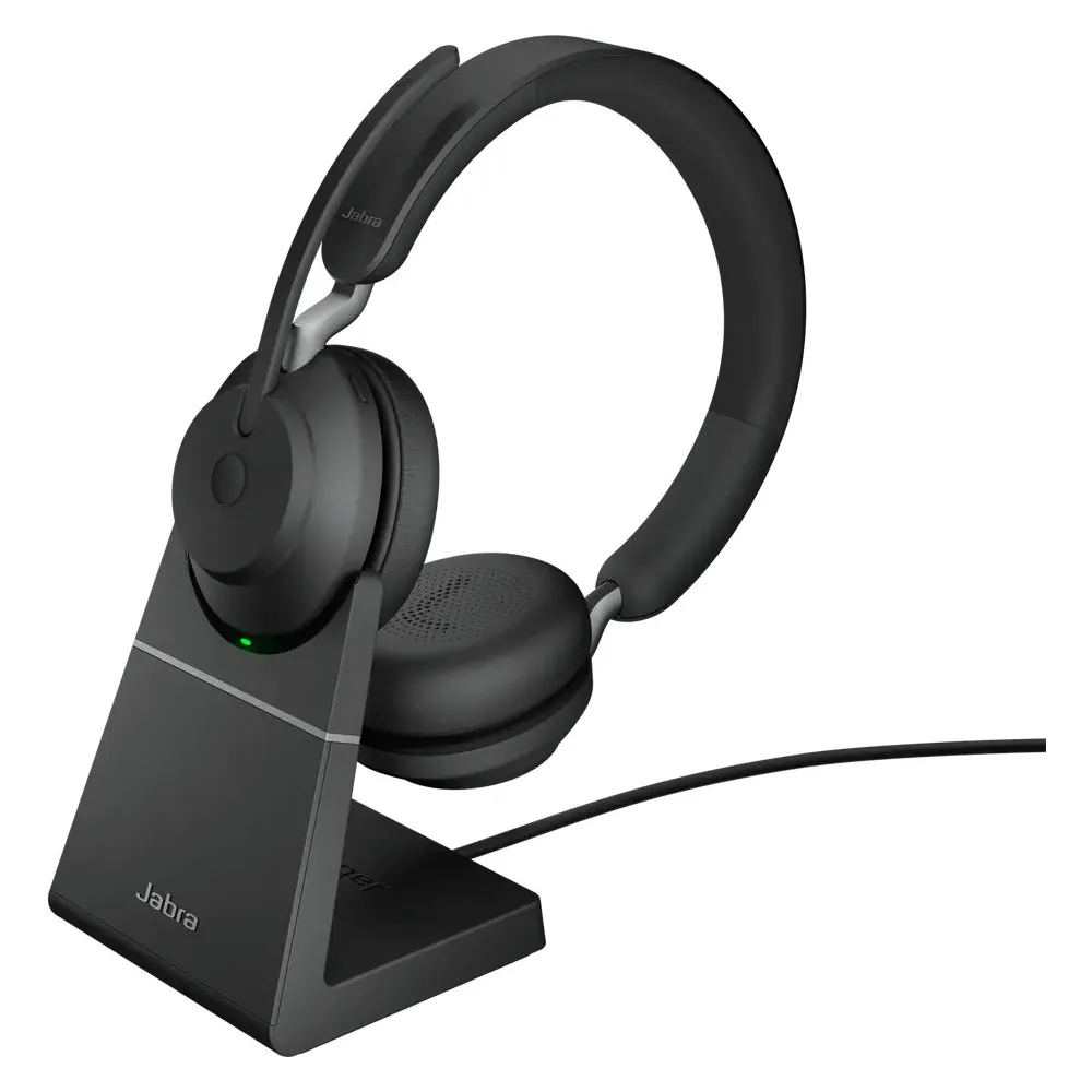 Zestaw słuchawkowy Jabra Evolve2 65 Stand Link380a UC Stereo 26599-989-989 - Czarny | Sklep ITnes.pl - IT for BUSINESS