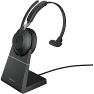 Słuchawki bezprzewodowe nauszne Jabra Evolve 2 65 26599-889-989 - Link390a, UC, Mono, Stojak, Czarne