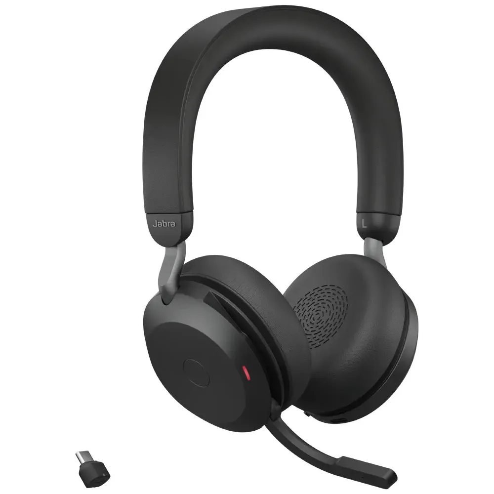 Słuchawki bezprzewodowe nauszne Jabra Evolve2 75 UC Stereo USB-C 27599-989-899 - Czarne | Sklep ITnes.pl - IT for BUSINESS