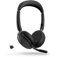 Słuchawki bezprzewodowe nauszne Jabra Evolve 65 Flex 26699-989-889 - USB-C, UC, Stacja ładująca, Czarne