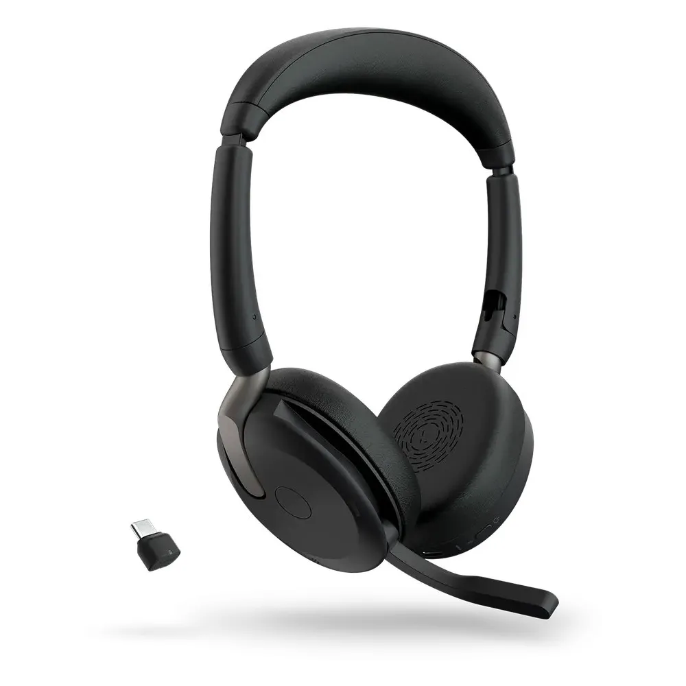 Słuchawki bezprzewodowe nauszne Jabra Evolve 65 Flex 26699-989-899 - USB-C, UC, Czarne