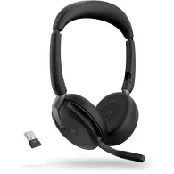 Słuchawki bezprzewodowe nauszne Jabra Evolve 65 Flex 26699-999-989 - USB-A, Teams, Stacja ładująca, Czarne