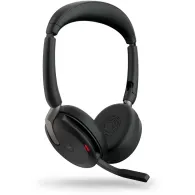 Słuchawki bezprzewodowe nauszne Jabra Evolve 65 Flex 26699-999-989 - USB-A, Teams, Stacja ładująca, Czarne