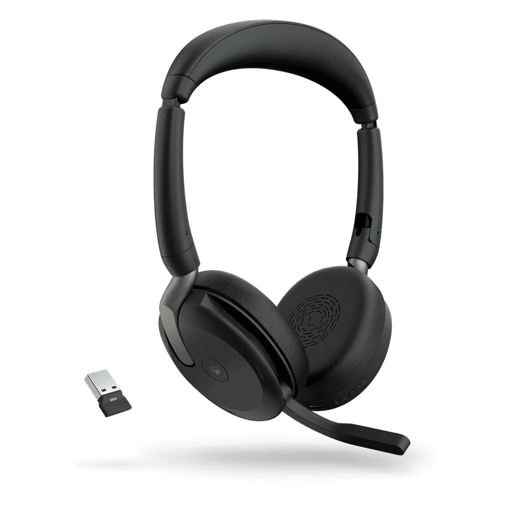 Słuchawki bezprzewodowe nauszne Jabra Evolve 65 Flex 26699-999-999 - USB-A, Teams, Czarne