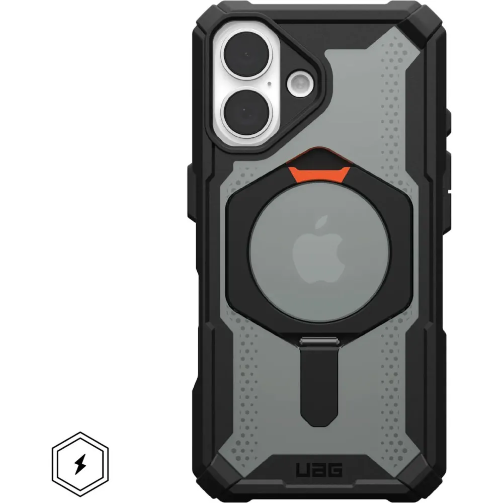 Etui ochronne na smartfon UAG Plasma XTE Magsafe do iPhone 16 z MagSafe 114476114097, Czarne, Pomarańczowe | Sklep ITnes.pl, IT 