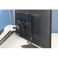 Uchwyt do montażu MiniPC za monitorem Digitus DA-90360 - VESA 75x75, 100x100, max. 5kg, Czarny