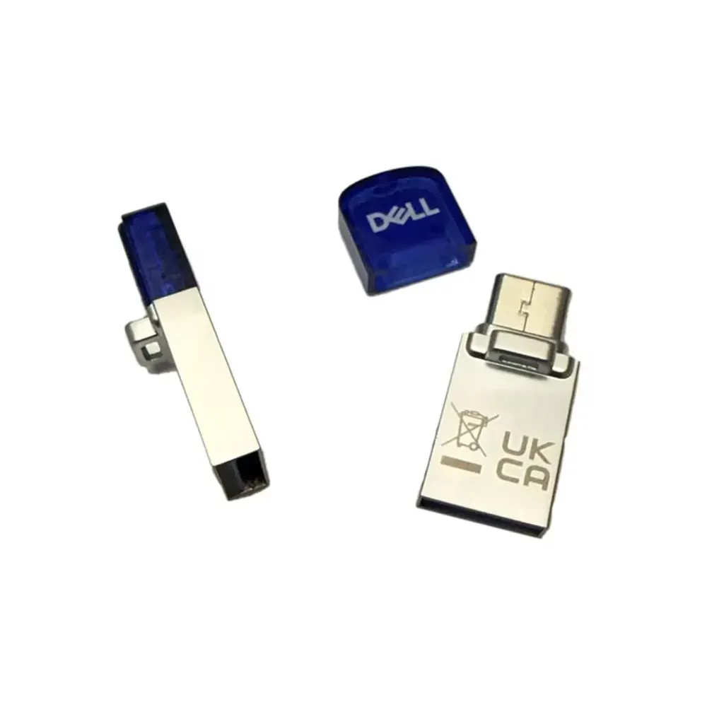 Pendrive Dell 256GB USB 3.2 Type A/C Combo Flash Drive AD564596 - Detachable Cap