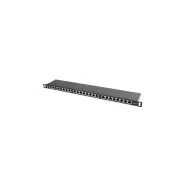 Lanberg PATCH PANEL 24 PORT 0.5U KAT.5E EKRANOWANY CZARNY - PPS5-0024-B | Sklep ITnes.pl - IT for BUSINESS