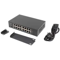 Switch niezarządzalny Lanberg RSGE-16 - 16x 1Gb Gigabit, Rack 10"/19"