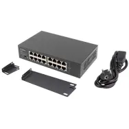 Switch niezarządzalny Lanberg RSGE-16 - 16x 1Gb Gigabit, Rack 10"/19"
