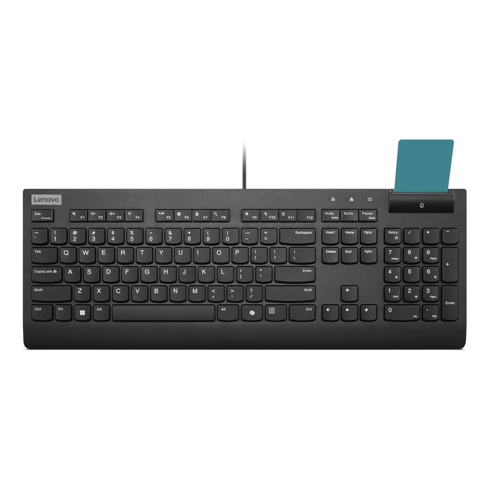Klawiatura przewodowa Lenovo Smartcard Wired keyboard II 4Y41R64685, US English, Czarna | Sklep ITnes.pl, IT for BUSINESS