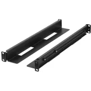 Zestaw szyn montażowych do szaf rack Lanberg AK-1901-B - 19", przesuwne, 397-680 mm, Czarne