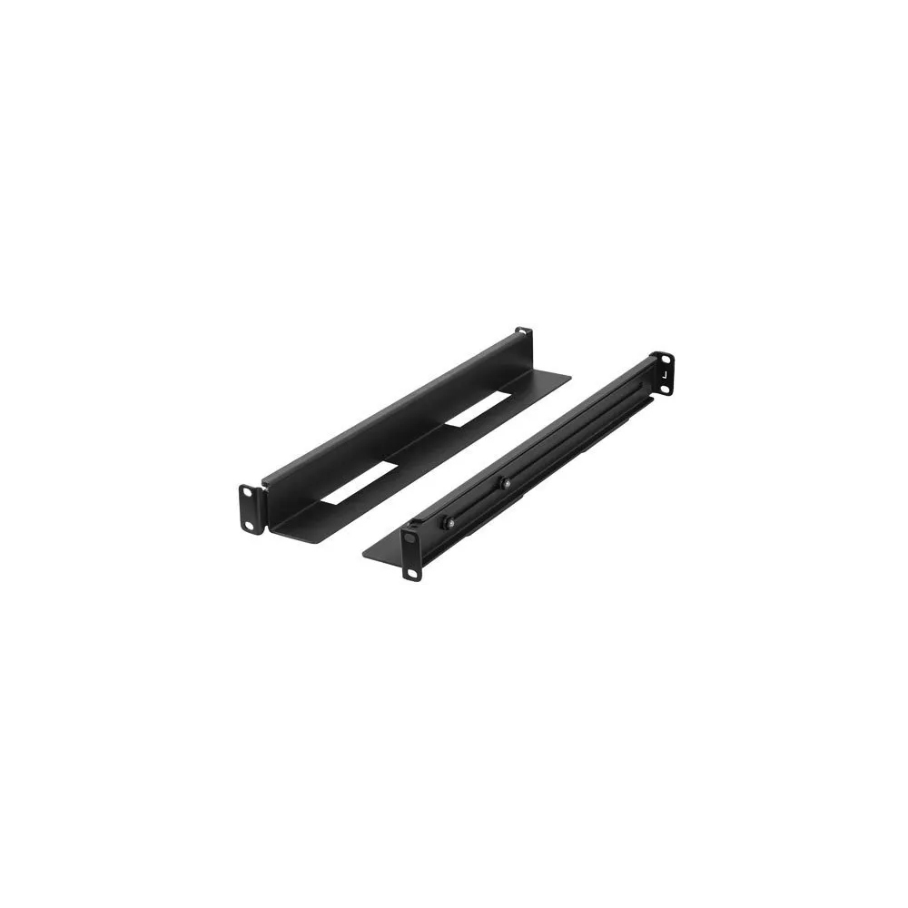Zestaw szyn montażowych do szaf rack Lanberg AK-1901-B - 19", przesuwne, 397-680 mm, Czarne