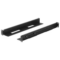 Zestaw szyn montażowych do szaf rack Lanberg AK-1901-B - 19", przesuwne, 397-680 mm, Czarne