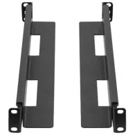 Zestaw szyn montażowych do szaf rack Lanberg AK-1901-B - 19", przesuwne, 397-680 mm, Czarne