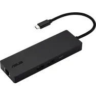 Replikator portów ASUS 8 in 1 USB-C Dock DC210 90XB098N-BDS010 - 2x USB-C, 2x USB-A, 1x HDMI, 1x RJ-45, 1x SD i Mirco SD