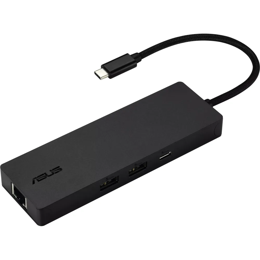 Replikator portów ASUS 8 in 1 USB-C Dock DC210 90XB098N-BDS010 - 2x USB-C, 2x USB-A, 1x HDMI, 1x RJ-45, 1x SD i Mirco SD