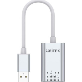 Zewnętrzna karta dźwiękowa Unitek USB Sound Card Y-247A - Kolor srebrny