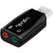 Karta dźwiękowa zewnętrzna LogiLink UA0053 - 1 x USB, 1 x Mini Jack 3.5 mm, Virtual 5.1, Czarna